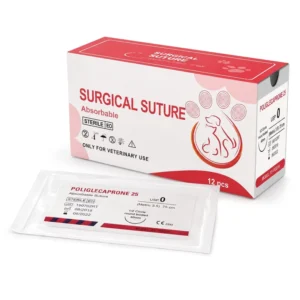 USP Size Reverse Cutting PGCL Suture XY-POE04 Single Use Sterile Needle Pouch for Veterinary Surgical Supplies