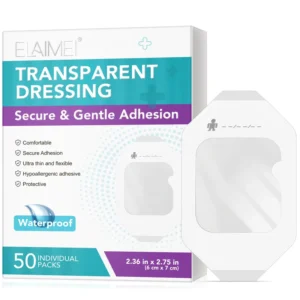 Ultra Thin Hypoallergenic Adhesive Waterproof Transparent Film Dressing for Swimming Showering Wound Post Surgical