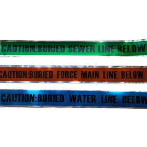 Underground Detectable Optical Fiber Indicator Warning Tape Waterproof 4 Mil Thick 3 in Wide ISO Standard