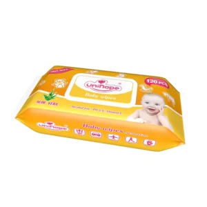 Unihope Free Sample 99% Water Logo Organic Dry Baby Wipes for 100% Safety
