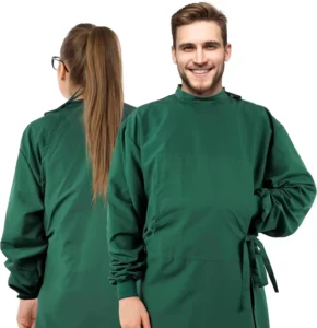 Unisex Doctor Surgical Gown Surgical Operating Room Beauty Salon Work Clothes Dentist Long Sleeved Medical Uniform Surgical Gown