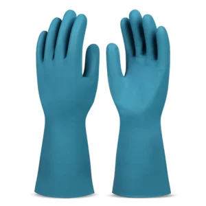 Unlined Nitrile Dip Molded Hypoallergenic Latex-free Anti-slip for Dishwashing Reusable Nitrile Household Gloves