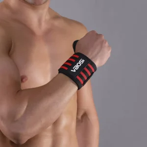 VBOSi 1 Piece Wrist Support Brace High Elastic Bandage Strong Support Anti Slip Gym Training Strength Workout Fitness Men Women