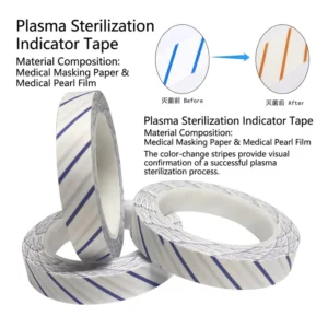 VH2O2 Plasma Indicator Tape Medical Plasma Sterilization Consumables Tape Self Adhesive Plasma Sterilization Indicator Tape