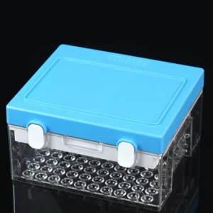 Vacuum Blood Collection Tube Specimen Refrigerated Storage Transportation Box Sealing Sample for Tube Display Case 100 Holes