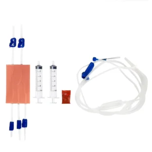 Venipuncture Practice Kit for Nurses Medical Students Simulated Skin Blood Drawing Training Set Manikin PVC Y Tube Infusion