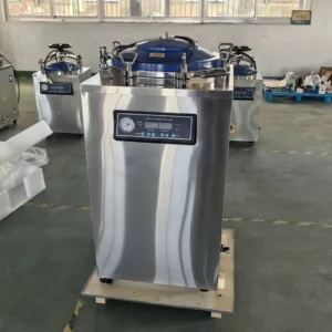 Vertical Steam Sterilizer 134℃ 15Psi Pressure with Self-Expanding Seal and Over Pressure Self-Discharge for Grain Sterilization