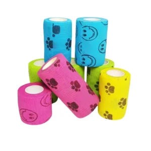 Veterinaria Accesorios Elastic Cohesive Veterinary Pet Bandage for Dog Cat