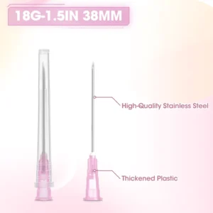 Veterinary 18G38MM Mesotherapy Needle Syringes Longest Hypodermic Needle Professional Eco Friendly Plastic Safety Stainless