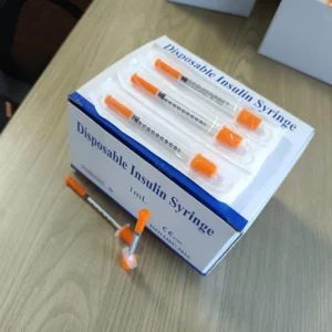Veterinary 1ml Syringe 1/2 Diabetes 30 Gauge Orange Injection Needles Diabetes Syringes 29G/30G/31G Insulin Syringes