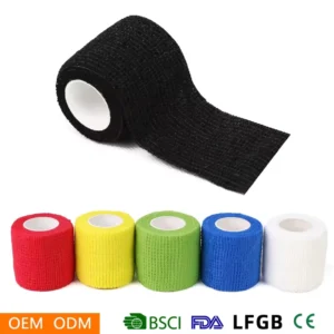 Veterinary Breathable Comfort Consumables Soft Elastic Non Woven Animal Hand Guard Adhesive Bandage with Custom Logo