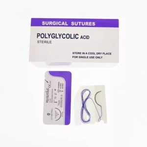 Veterinary Consumables Animal Surgery Absorbable Suture Polyglactin 910 (PGA) JZ-PGA01 Single-Use Veterinary