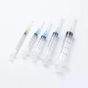 Veterinary Disposable 1ml Sterile 3 part Luer Slip Syringes and Needles for Diagnosis Injection