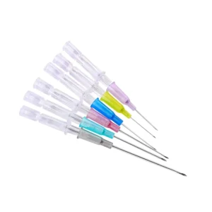 Veterinary Disposable Pen Type Medical Injection Instrument Indwelling Needle IV Cannula CE ISO Certified for Animal 18g 22g