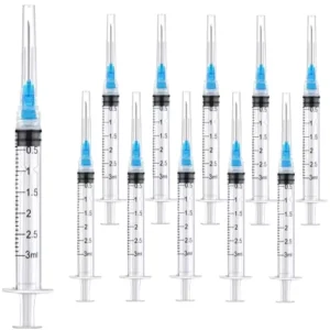 Veterinary Disposable Sterile PP Syringes 3 Parts 3ml with or Without Needle OEM Available Veterinary Syringes