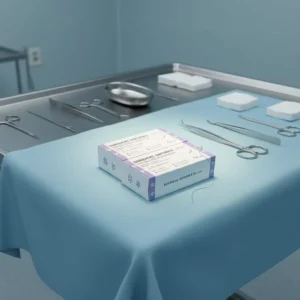 Veterinary Disposable Sterilized Surgical Sutures and Needles Kit Silk Nylon PVC for Cats Dogs Horses Goats CE Certified