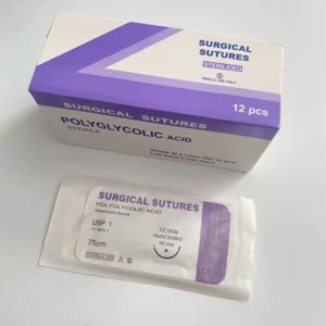 Veterinary Instrument Medical Absorbable Polyglactin 910 PGA Sutures PGA Suture Ingested by Tissue