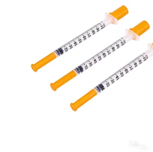Veterinary Insulin Syringe Disposal U-50/U-100 0.5ml/1ml 31g Medical Grade PP Safety Sterile Syringe for Dog Horse