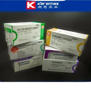 Veterinary Medical Disposable Sterile Non Absorbable Surgical Needled Suture