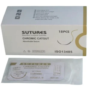 Veterinary PGA Absorbable Surgical Sutures Thread with Needle for Cats & Dogs Safe and Reliable