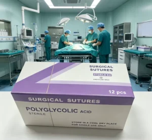 Veterinary PGA Suture for Pet Surgery Absorbable Polyglycolic Acid Sutures for Dogs Cats