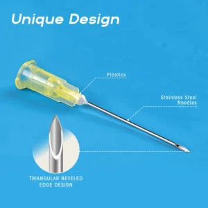 Veterinary Safety Mesotherapy Needles Hypodermic Needle 31g 4mm Disposable Stainless Steel Plastic
