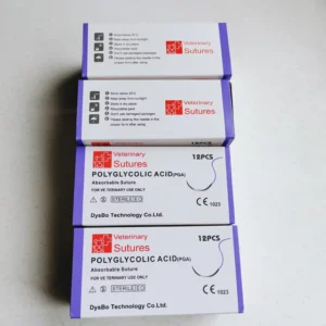 Veterinary Surgical Instruments Metal Sterile Absorbable Surgical Sutures CE Certified Class III Needle Use