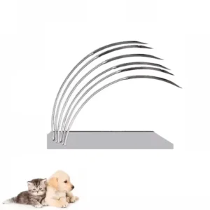 Veterinary Surgical Stainless Steel Suture Curved Needle Set Precision Instrument