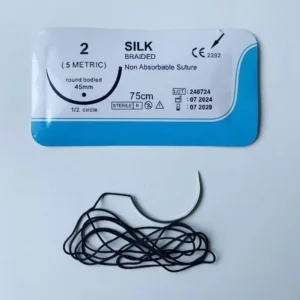 Veterinary Use PGLA Polyglactin 910 Absorbable Sutures with Needles 90CM CE Certified for Dogs