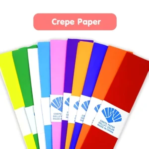 Vibrant Colored Crepe Paper Rolls 10 Sheets Set Bright Colors for Handmade Roses Wedding Deco Creative Projects for Flower