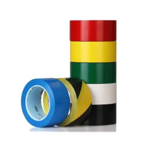 Vinyl Floor Marking Tape 471 Red & White & Yellow & Blue Rubber Permanent Adhesive Gym Ground Warning Marking Tape