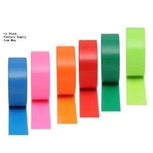 Vinyl PVC Flagging Tape Roll Non Adhesive Ribbon Striped Fluorescent Streamer Tree Marking Tape for Outdoor Identification