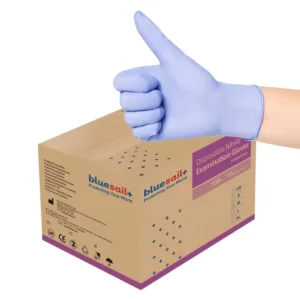 Violet Blue Nitrile Gloves Medical Examination Dental Clinic Protective 3mil Powder Free Disposable Nitrile Gloves for Hospital