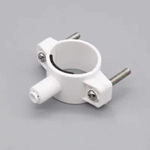Wastewater Drain Clip Saddle Valve with 1/4 Inch Water Pipe Quick Connect White Plastic Water Filters Valve Clamp