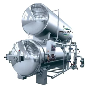 Water Bath Autoclave Sterilizer Bottle Sterilizing Machine Pouch Retort Machine Stainless Steel High Efficiency
