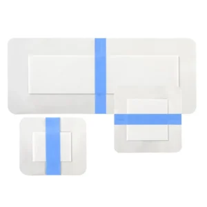 Waterproof Adhesive Dressing Film for Post Surgery Recovery Sterile Bordered Gauze Bandages with Non Stick Pad for Knee Hip