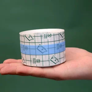 Waterproof Anti allergic Medicinal Wound Dressing Fixation Tape Transparent Tape Medical PU Film Adhesive Plaster