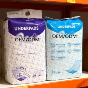 Waterproof Bed Sheet Underpad for Home Care or Institutional Use Heavy Absorbency Disposable Changing Pads