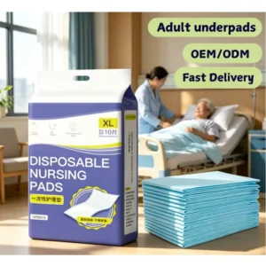 Waterproof Bed Sheet Underpads with Color Changing Strip for Caregiver Alerts Disposable Underpad