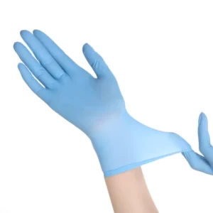 Waterproof Blue Nitrile Gloves 4 Mil Thick 9 Inch Multi Size Selection Food Grade Industrial Use Powder Free