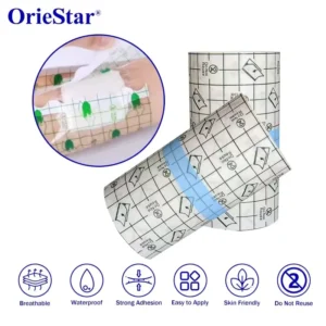 Waterproof Breathable Medical Transparent PU Film Tape Roll Hypoallergenic Adhesive Membrane for and Wound Aftercare