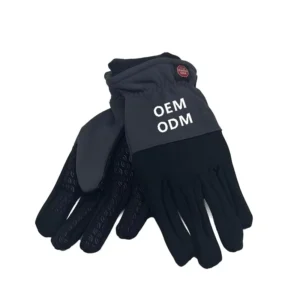 Waterproof Breathable Nylon Cotton Metallic Touch Wrist Length Touchscreen Gloves for Outdoor Sports Travel Beach Use Four