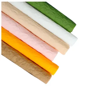 Waterproof Crepe Paper Floral Bouquet Gift Wrap Paper Tissue Roll Packaging Black Flower Wrapping Paper