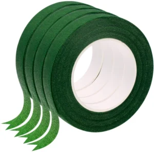 Waterproof Florists Adhesive Tape Stem Wrap Decorative Floral Wire Green Floral Tape for Flowers