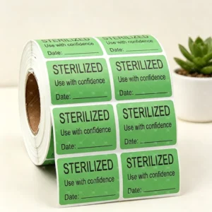 Waterproof Heat Resistant Vinyl Sterilization Warning Labels Medical Equipment Classification Stickers Rectangle Customizable