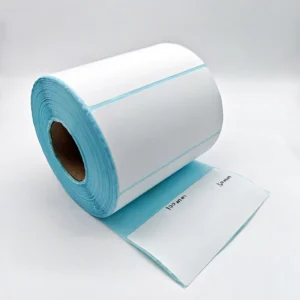 Waterproof Heat Sensitive Hot Melt Adhesive 4×2 Inch Barcode Thermal Sticker Roll 100mm Blank Paper Labels Supermarket Grocery