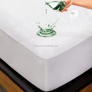 Waterproof Mattress Cover Premium Terry Top Mattress Cover Breathable Noiseless Machine Washable Bed Cover