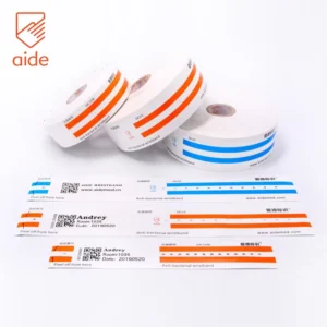 Waterproof Medical Hospital Wristband Patient Identification Direct Printable Custom WristBand Thermal Wristbands