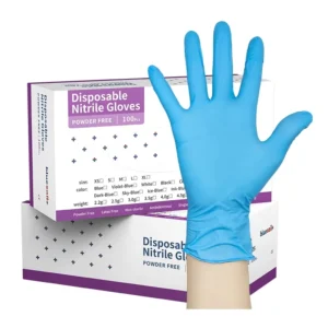 Waterproof Nitrile Gloves Doctor Examination Dental Large Blue 100pcs box Disposable Powder Free 4mil Nitrile Gloves for Medical
