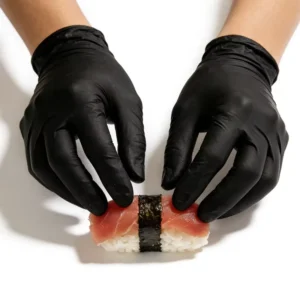 Waterproof Nitrile Gloves Non slip Cooking Oil resistant 3mil Disposable Powder Free Black Nitrile Gloves for Food Processing